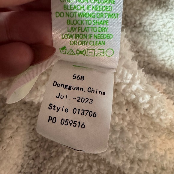 Lily Pulitzer Open Front White Cardigan Size XL - Picture 7 of 9